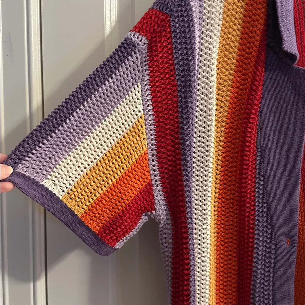 Anthropologie Multicolor Striped Cardigan - Picture 3 of 6